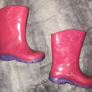 Skeeper girls pink purple Water Boots size 8